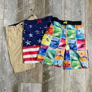 3 swim trunks boy youth 8/10
